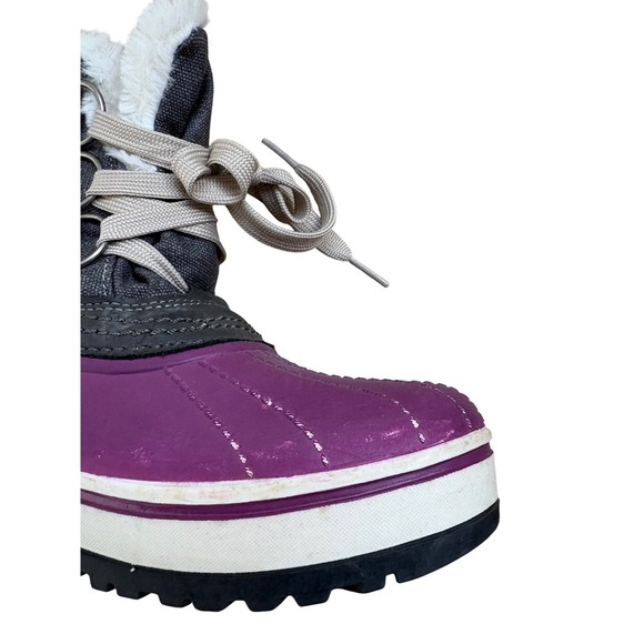 Ozark Trail Purple Snow Boots‎ Winter Boots Faux Fur Lined Girls Size 6 - Picture 4 of 10